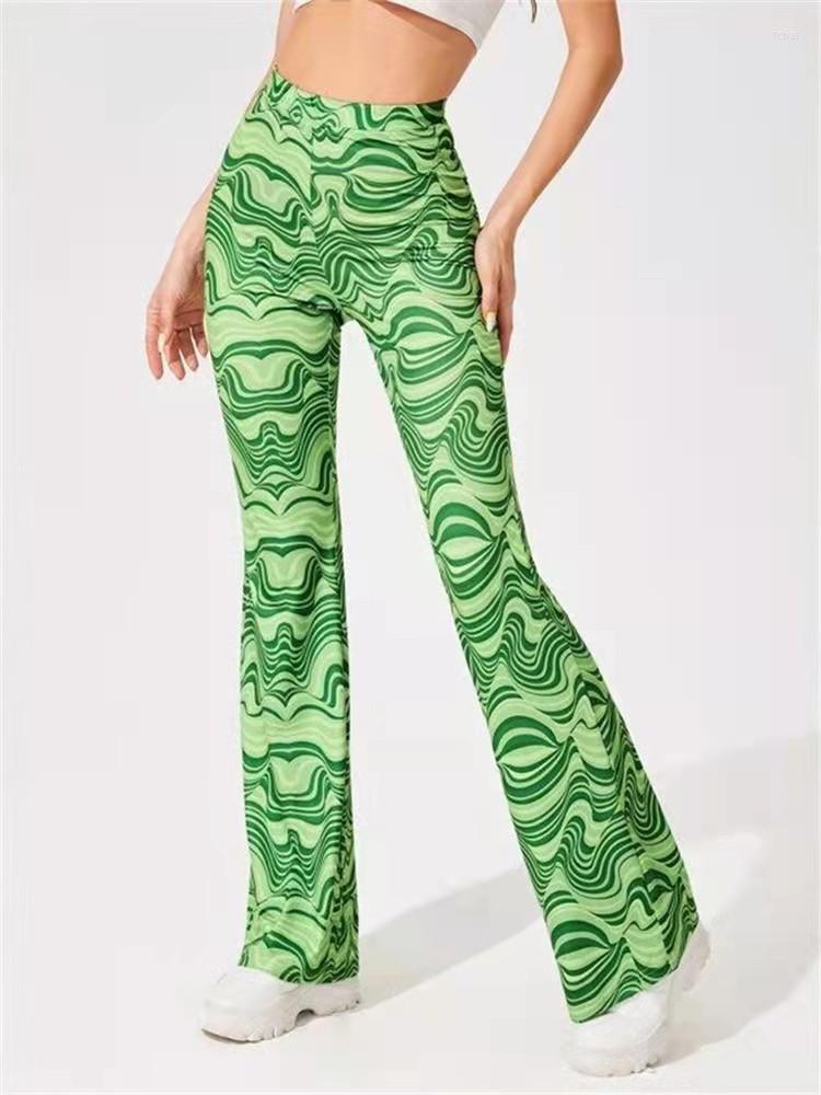 Women' Pants 2022 Fashion Water Ripple Printed Flare Women Casual Yoga Long Slim Fit High Waist Bottom Bell Trousers Female
Women' Pants 2022 Fashion Water Ripple Printed Flare Women Casual Yoga Long Slim Fit High Waist Bottom Bell Trousers Female
