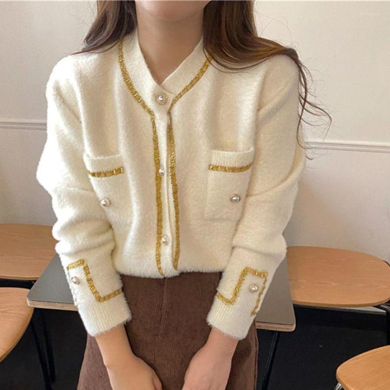 Women's Knits HziriP Mink Velvet Chic Soft Women Cardigans Sweaters High Quality Casual Gentle Lady 2022 Elegant Loose OL Knitted Coats, Black
Women's Knits HziriP Mink Velvet Chic Soft Women Cardigans Sweaters High Quality Casual Gentle Lady 2022 Elegant Loose OL Knitted Coats, Black