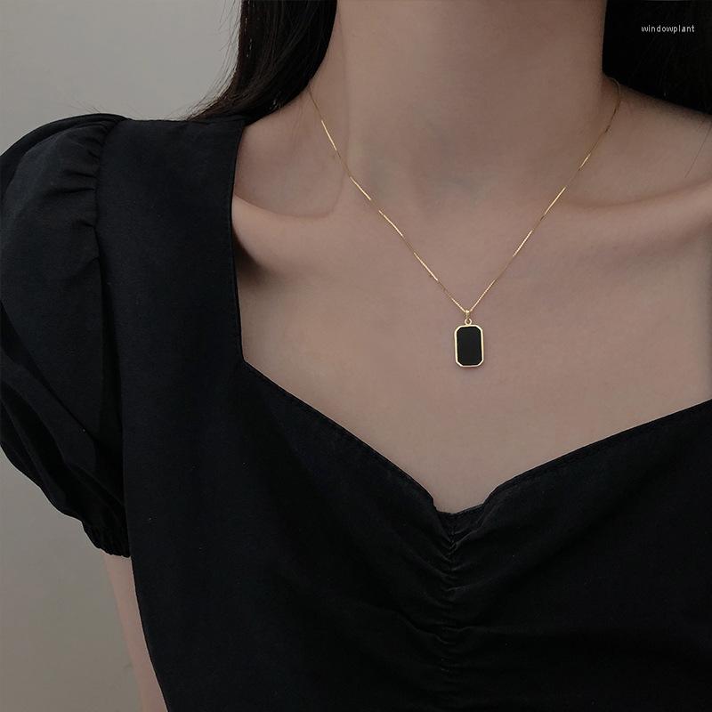 Chains Fashion Square Bead Charm Pendent Necklace Elegant Link Chain Wedding Jewelry For Women Accessories Dz504
Chains Fashion Square Bead Charm Pendent Necklace Elegant Link Chain Wedding Jewelry For Women Accessories Dz504