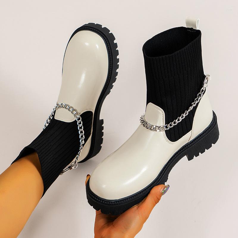 Boots Women Winter Mid Calf Sexy Fashion Slip-on Socks Shoes Woman Booties Platform Short Casual Botas Female, Beige
Boots Women Winter Mid Calf Sexy Fashion Slip-on Socks Shoes Woman Booties Platform Short Casual Botas Female, Beige