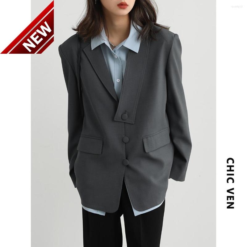Women's Suits Small Korean Fashion Women's Blazer Simple Casual Solid Design Loose Suit Jacket Office Lady Tops Spring Autumn 2023, Blue
Women's Suits Small Korean Fashion Women's Blazer Simple Casual Solid Design Loose Suit Jacket Office Lady Tops Spring Autumn 2023, Blue