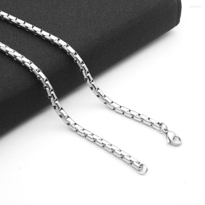 Chains 30pcs Simple Stainless Steel Couple Geometric Square Shape Chain Necklace Men Women Love Fashion Personality Jewelry
Chains 30pcs Simple Stainless Steel Couple Geometric Square Shape Chain Necklace Men Women Love Fashion Personality Jewelry