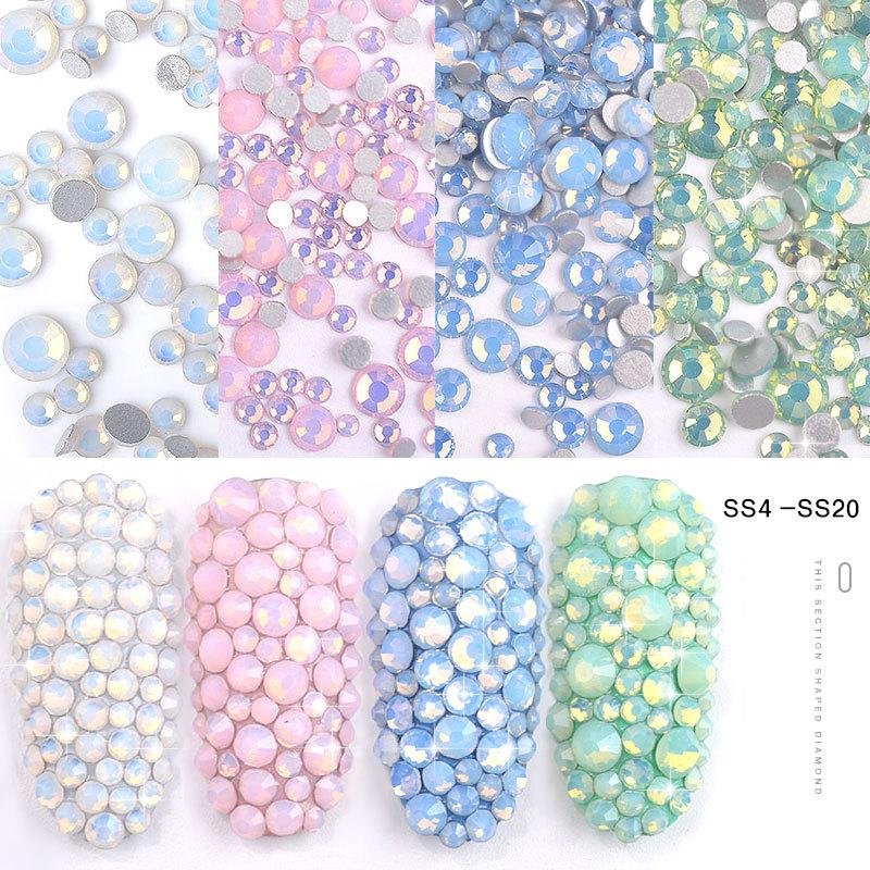 Nail Art Decorations 350pcs 5Gram Mixed Size Ss6-ss20 Blue/Green/Pink/White Opal 3D Crystal Nails Rhinestone Flatback Glass Decoration
Nail Art Decorations 350pcs 5Gram Mixed Size Ss6-ss20 Blue/Green/Pink/White Opal 3D Crystal Nails Rhinestone Flatback Glass Decoration