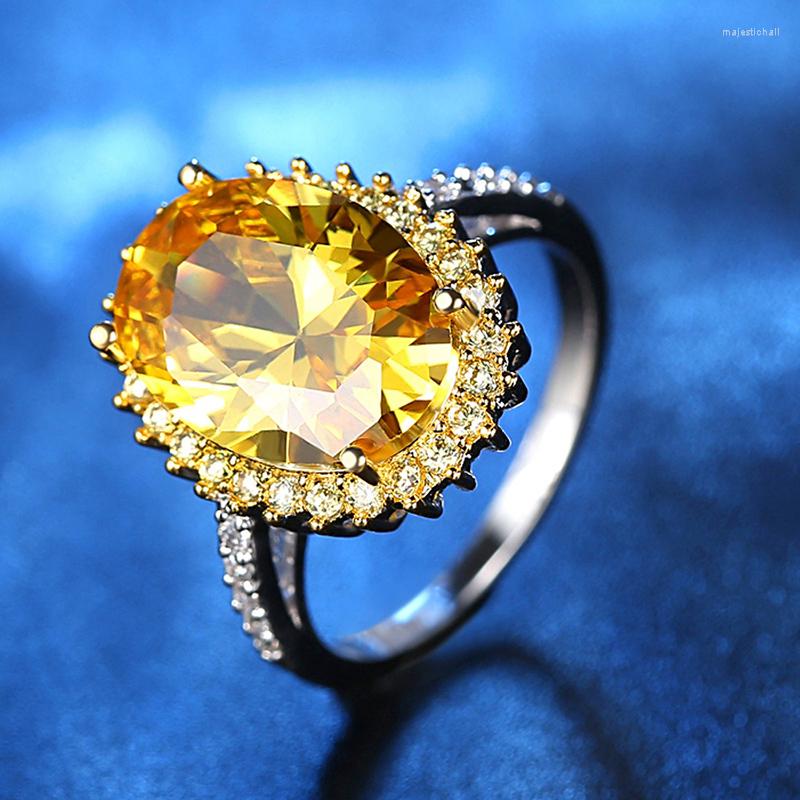 Wedding Rings Luxury Trendy Silver Color Oval Engagement For Women Pink Yellow CZ Stone Inlay Fashion Jewelry Party Gift
Wedding Rings Luxury Trendy Silver Color Oval Engagement For Women Pink Yellow CZ Stone Inlay Fashion Jewelry Party Gift