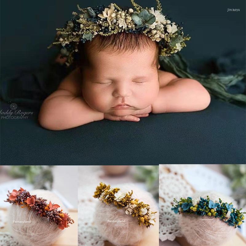 Hair Accessories 2022 Flower Baby Headband Infant Headwear Pography Garland Shoot Studio Band Born Props
