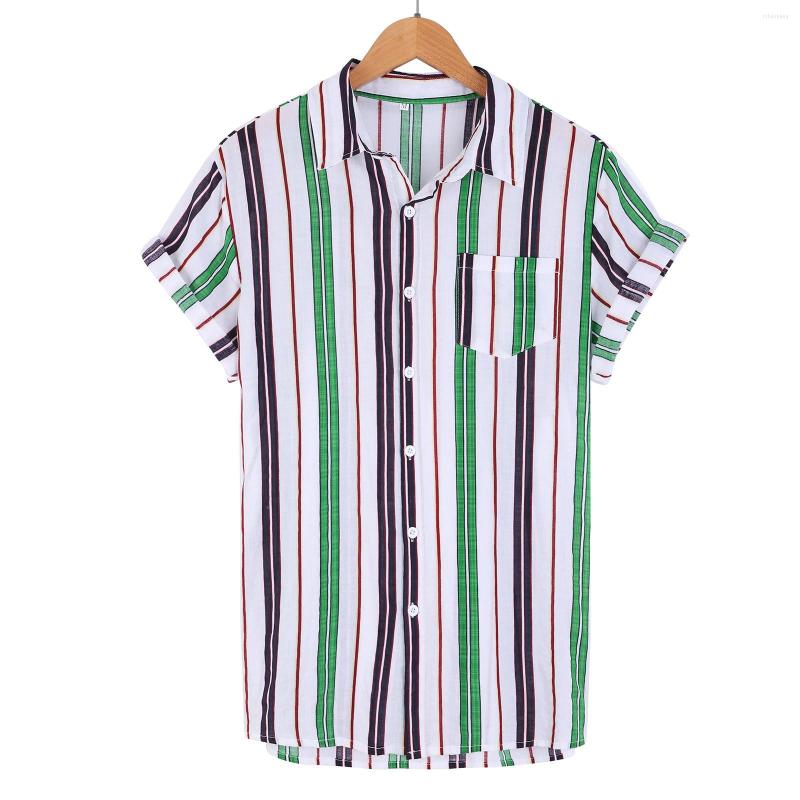 Men's Casual Shirts Men Tops Shirt Short Sleeve Loose Button Striped Pocket Fashion Blouse Top, Green
Men's Casual Shirts Men Tops Shirt Short Sleeve Loose Button Striped Pocket Fashion Blouse Top, Green