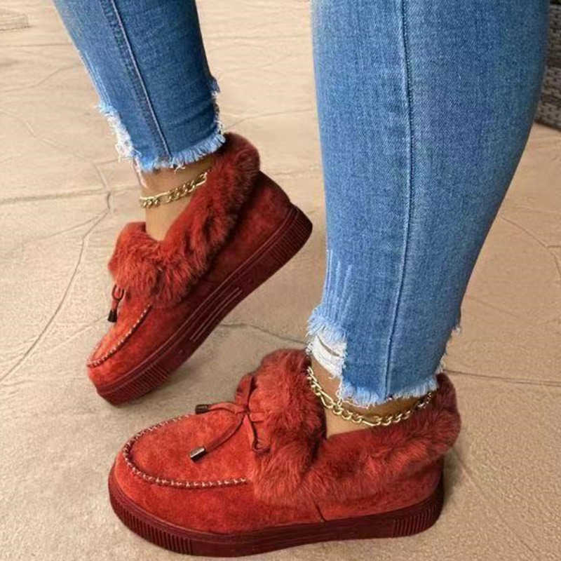 Designer Women Fur Booties Winter Snow Boots Ladies Girls Short Boots, Wine 
Designer Women Fur Booties Winter Snow Boots Ladies Girls Short Boots, Wine