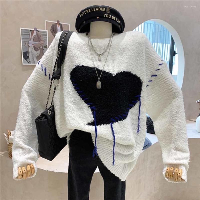 Women's Sweaters Harajuku Style Pullover Jumper Tops Women Winter Love Suture Colorblock Tassel Knitted Sweater Casual Knitwear Female, Photo color
Women's Sweaters Harajuku Style Pullover Jumper Tops Women Winter Love Suture Colorblock Tassel Knitted Sweater Casual Knitwear Female, Photo color