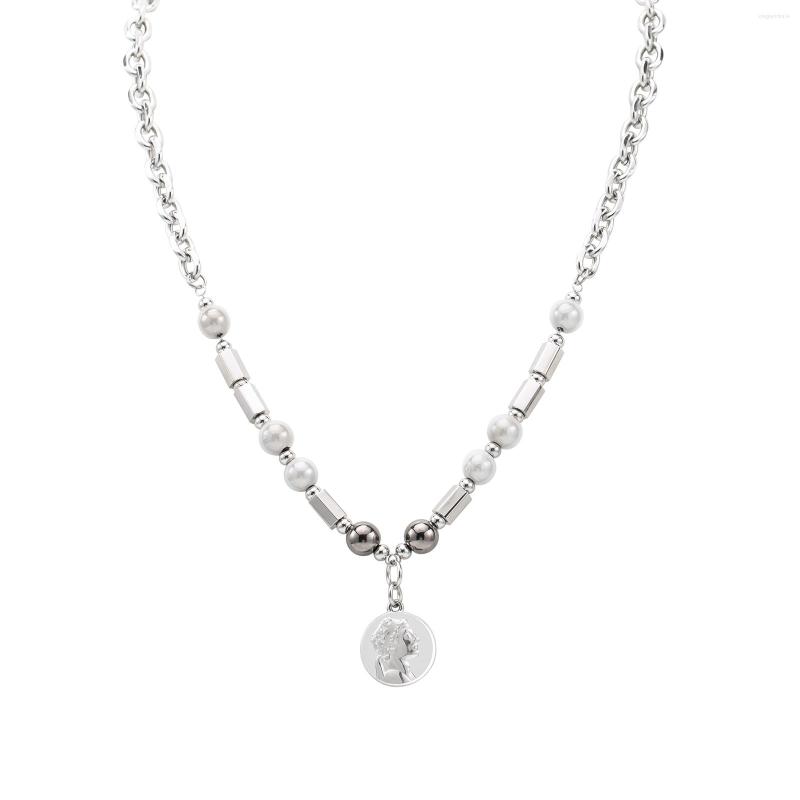 Pendant Necklaces European Fashion Hip Hop Stainless Steel Hypoallergenic Splicing Reflective Beads Round Portrait For Men/Women
Pendant Necklaces European Fashion Hip Hop Stainless Steel Hypoallergenic Splicing Reflective Beads Round Portrait For Men/Women