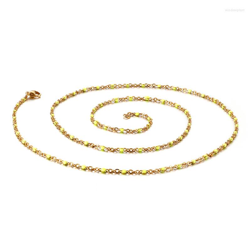 Chains Simple Titanium Steel Resin Handmade Ladies Necklace European And American Bohemia
Chains Simple Titanium Steel Resin Handmade Ladies Necklace European And American Bohemia