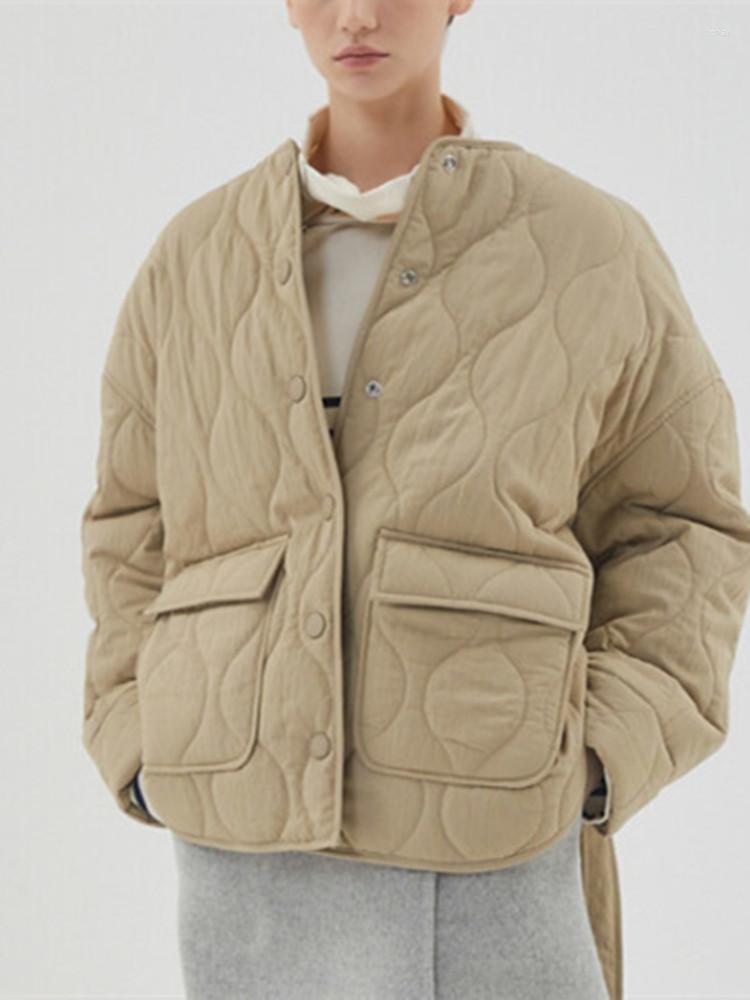 Women' Trench Coats Fall Winter Quilted O-Neck Lace-Up Parkas Coat Lady Single Breasted Casual Pockets Cardigan Female Jacket 2022
Women' Trench Coats Fall Winter Quilted O-Neck Lace-Up Parkas Coat Lady Single Breasted Casual Pockets Cardigan Female Jacket 2022