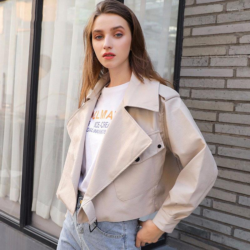 Women' Leather Trendy Beige Color Faux Jacket Women Short Fahsion Pu Motorcycle Jackets Loose Outerwear Street Punk Coats
Women' Leather Trendy Beige Color Faux Jacket Women Short Fahsion Pu Motorcycle Jackets Loose Outerwear Street Punk Coats