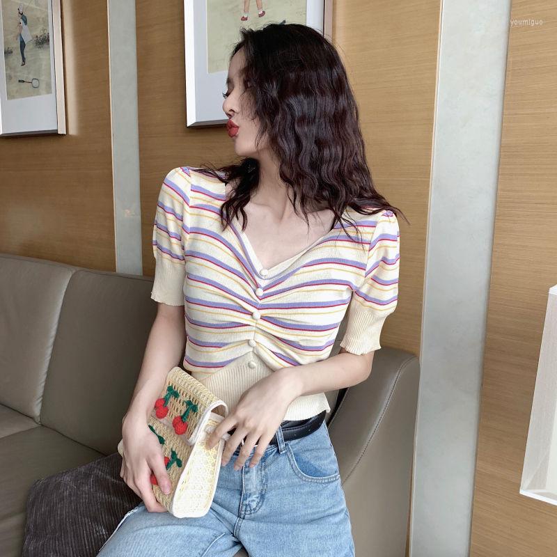 Women' T Shirts Woman TShirts Women' Puff Sleeve T-shirt 2022 Summer V-neck Short Sweater Top Crop Mujer Camisetas, Yellow
Women' T Shirts Woman TShirts Women' Puff Sleeve T-shirt 2022 Summer V-neck Short Sweater Top Crop Mujer Camisetas, Yellow