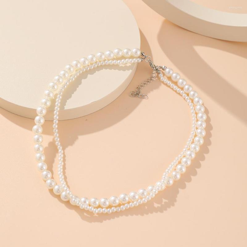 Choker Korean Double Layer White Imitation Pearls Necklace Bridal Women Wedding Party Fashion Trendy Clavicle Jewelry
Choker Korean Double Layer White Imitation Pearls Necklace Bridal Women Wedding Party Fashion Trendy Clavicle Jewelry