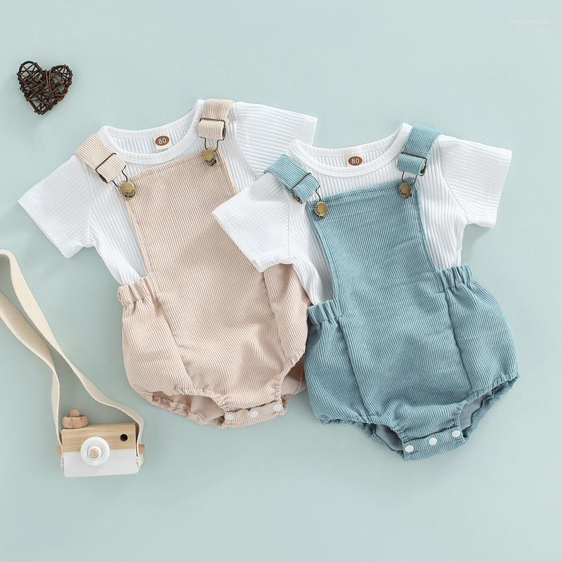 Clothing Sets Summer Toddler Born Baby Boys Girls Clothes Solid Ribbed Knitted Short Sleeve T-shirts Button Suspender Rompers Outfits
Clothing Sets Summer Toddler Born Baby Boys Girls Clothes Solid Ribbed Knitted Short Sleeve T-shirts Button Suspender Rompers Outfits