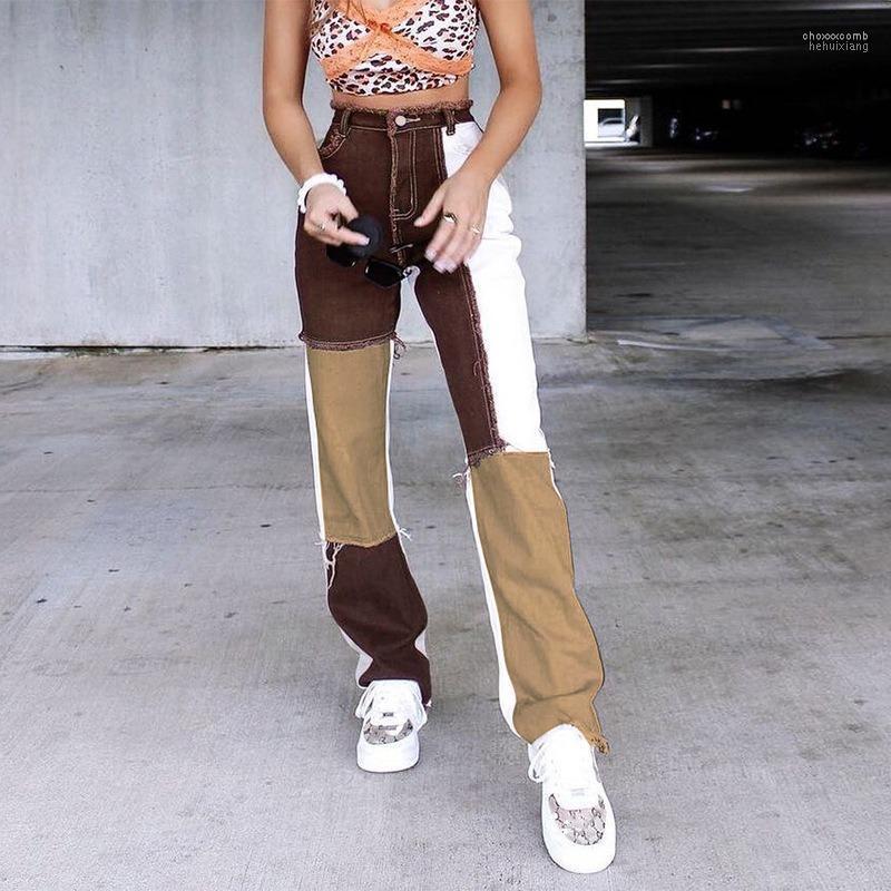 Women' Jeans Women' Hip Hop Blue/Pink Patchwork Women High Waist Straight Ladies Trousers Female Denim For Woman Casual Pants
Women' Jeans Women' Hip Hop Blue/Pink Patchwork Women High Waist Straight Ladies Trousers Female Denim For Woman Casual Pants