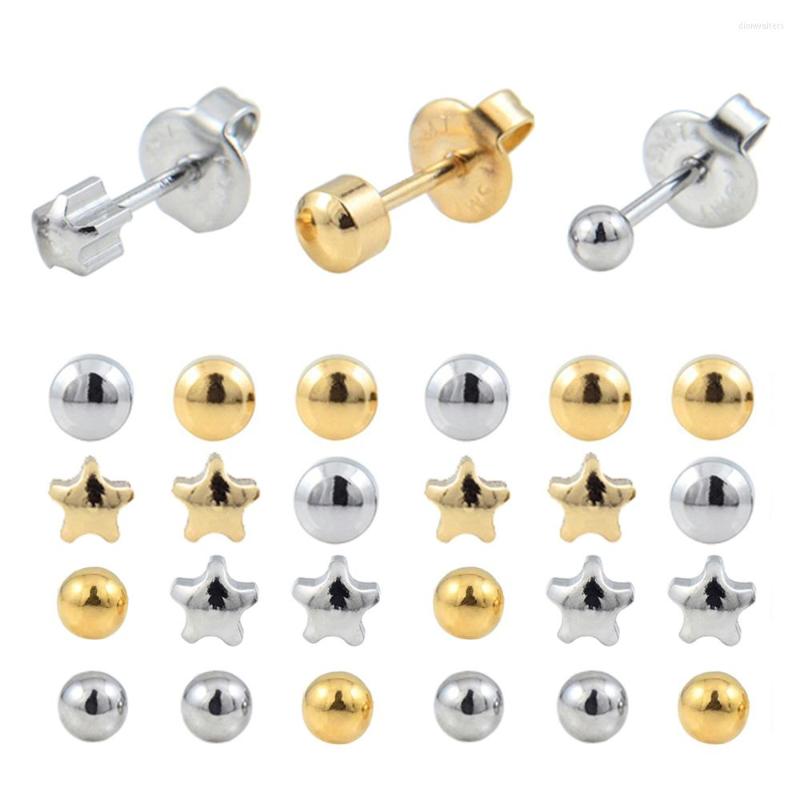 Stud Earrings Mixed Shaped Set Stainless Steel Earring Piercing Push-Back Ear Jewelry Star Full Moon And Round Ball
Stud Earrings Mixed Shaped Set Stainless Steel Earring Piercing Push-Back Ear Jewelry Star Full Moon And Round Ball