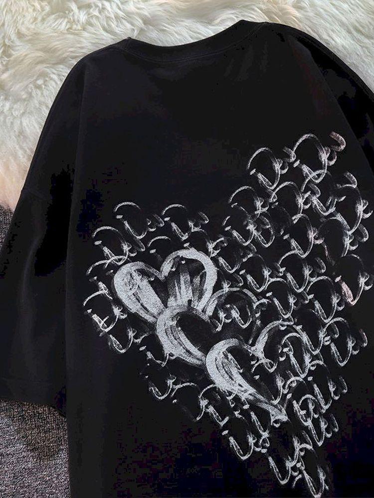 Men's T Shirts Oversized T-shirt Women Shirt For Men Summer Cursive Love Male Female Art Students Niche Short-sleeved Couple, Black
Men's T Shirts Oversized T-shirt Women Shirt For Men Summer Cursive Love Male Female Art Students Niche Short-sleeved Couple, Black