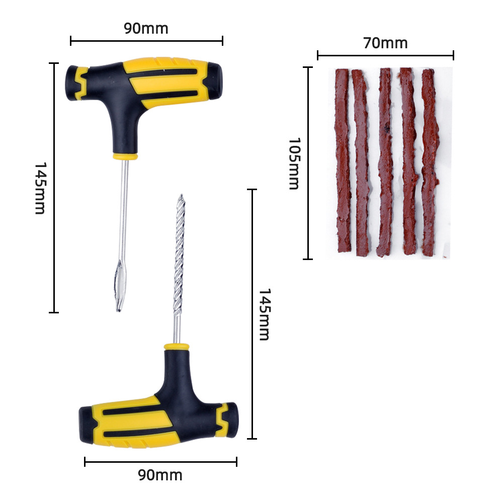 10 pcs/set Car Vacuum Tire Repair Tool Auto Tyre Repair Tools Set for Motorcycle Bicycle Car With PVC Package
