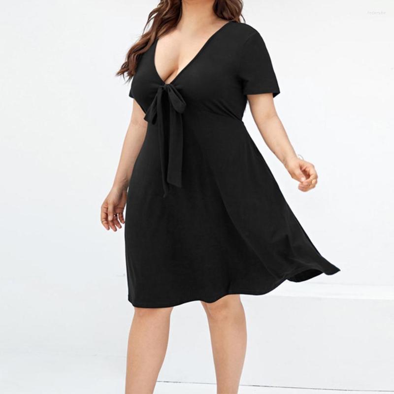 Plus Size Dresses 2022 Womens Short Sleeve T Shirt Dress Solid Black Mini Summer Deep V Neck -3XL 4XL
Plus Size Dresses 2022 Womens Short Sleeve T Shirt Dress Solid Black Mini Summer Deep V Neck -3XL 4XL