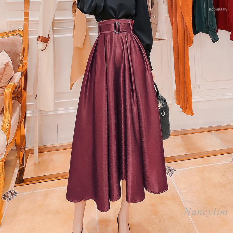Skirts Mid-Length Skirt Women Autumn And Winter High Waist Retro A- Line Umbrella Belt Black Jupe Femme Party Wear
Skirts Mid-Length Skirt Women Autumn And Winter High Waist Retro A- Line Umbrella Belt Black Jupe Femme Party Wear