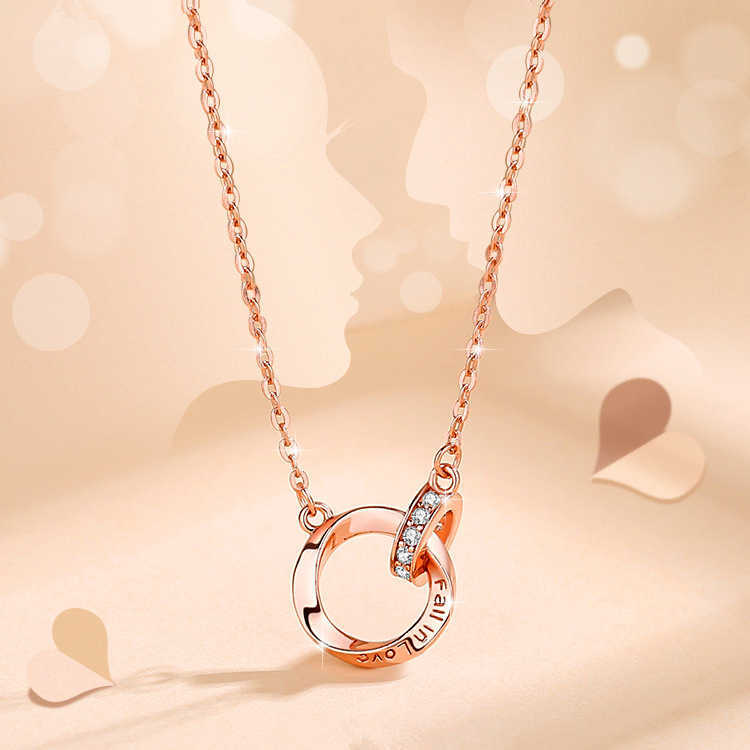 Pendant Necklaces Strands Strings Korean Mobius Ring Necklace for Female Summer Luxury; 2022 New Collar Chain with High Design Sense
Pendant Necklaces Strands Strings Korean Mobius Ring Necklace for Female Summer Luxury; 2022 New Collar Chain with High Design Sense