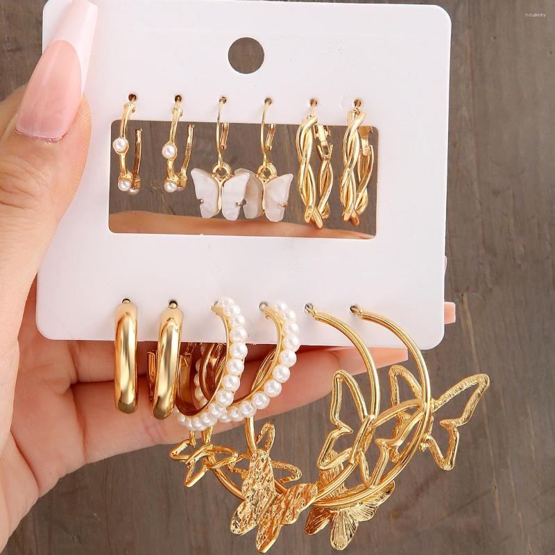 Dangle Earrings Trendy Fashion Pearl Inlaid Butterfly Exquisite For Women Personality Metal Circle Party Jewelry
Dangle Earrings Trendy Fashion Pearl Inlaid Butterfly Exquisite For Women Personality Metal Circle Party Jewelry