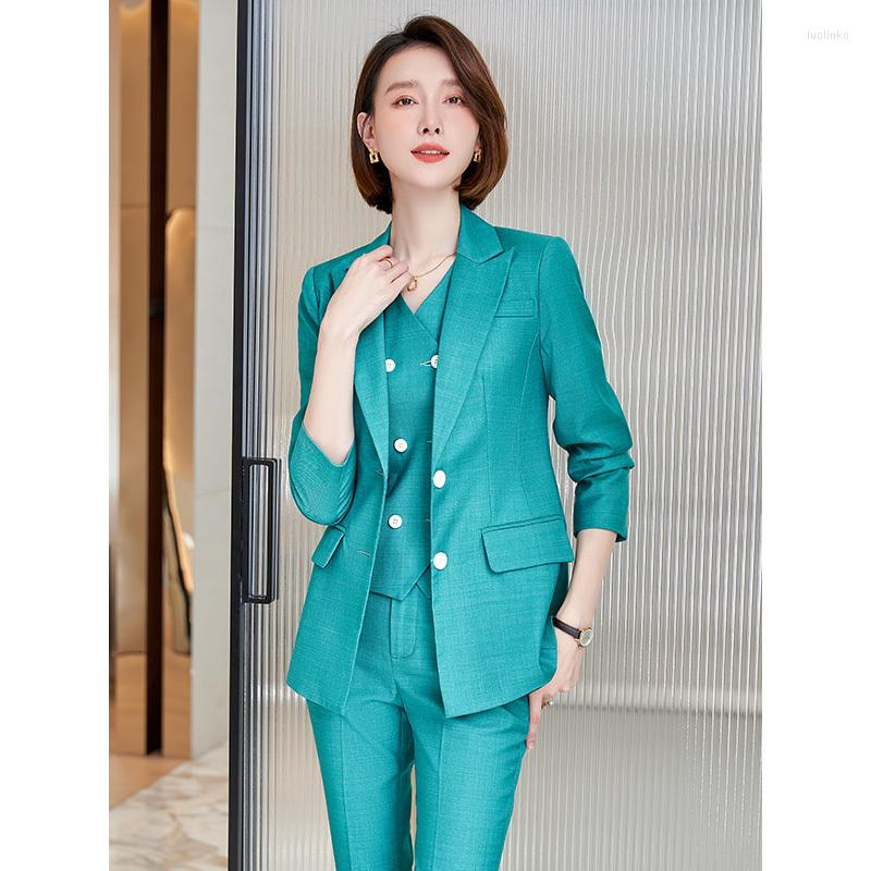 Women' Two Piece Pants High Quality Fabric OL Styles Blazers Suits Women Office Ladies Work Wear Professional Career Interview Pantsuits
Women' Two Piece Pants High Quality Fabric OL Styles Blazers Suits Women Office Ladies Work Wear Professional Career Interview Pantsuits