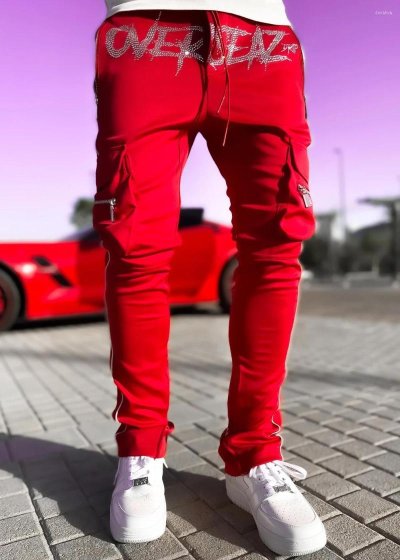 Men's Pants Spring/Autumn Fitness Overalls Fluorescent Running Stretch Casual Male Multi-pocket Sweatpants, Red
Men's Pants Spring/Autumn Fitness Overalls Fluorescent Running Stretch Casual Male Multi-pocket Sweatpants, Red