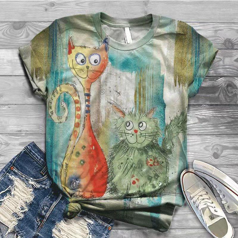 Women's T Shirts 2022 Women's 3D Fashion Harajuku Style Animal Cute Kitten Pattern O Neck Printed Casual Everyday Short Sleeve T-Shirt, Cat-24
Women's T Shirts 2022 Women's 3D Fashion Harajuku Style Animal Cute Kitten Pattern O Neck Printed Casual Everyday Short Sleeve T-Shirt, Cat-24