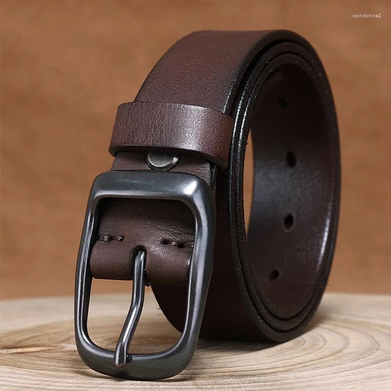 Belts Cowskin Genuine Leather Belt Men Luxury Strap Male High Quality Casual For Fashion Classic Vintage Pin Buckle B314, Black
Belts Cowskin Genuine Leather Belt Men Luxury Strap Male High Quality Casual For Fashion Classic Vintage Pin Buckle B314, Black