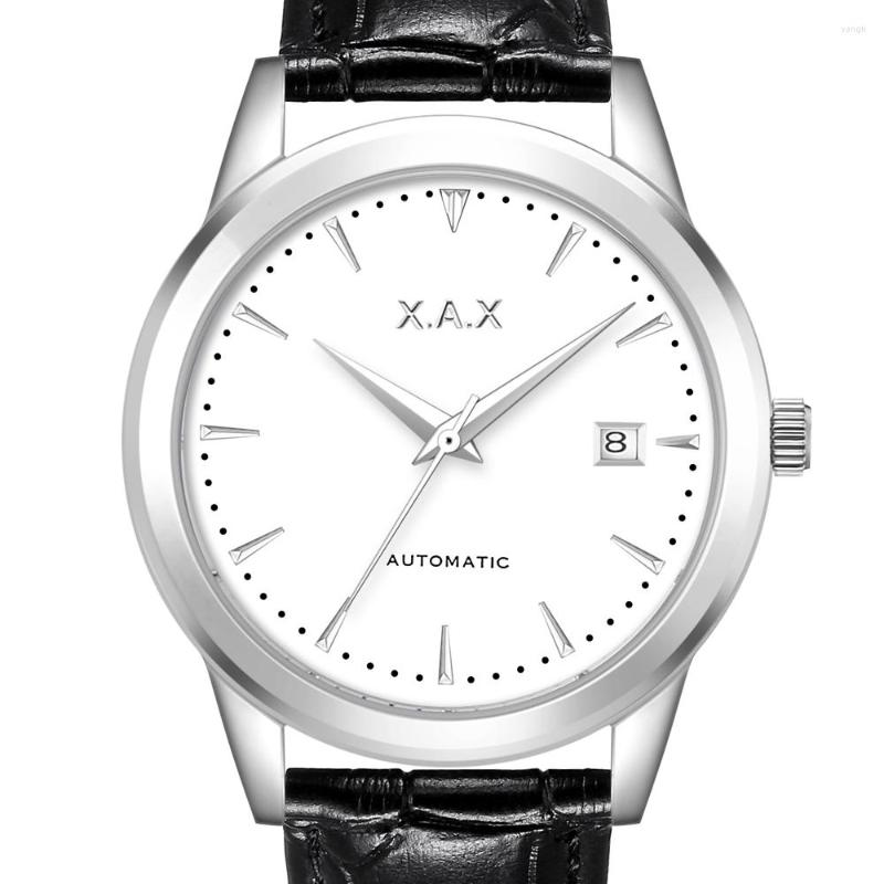 Wristwatches Business Men Automatic Watch Reloj Automatico De Hombre Waterproof Watches Mechanical, Silver white black
Wristwatches Business Men Automatic Watch Reloj Automatico De Hombre Waterproof Watches Mechanical, Silver white black