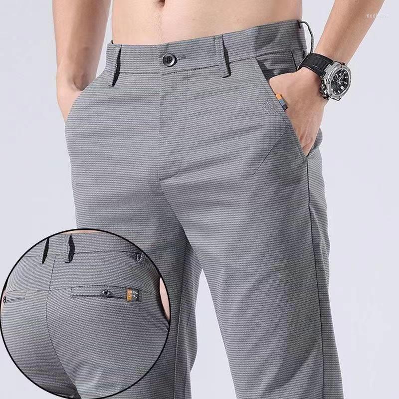 Men's Pants 3 Colors Good Quality Mens Casual Four Season Can Wear Fashion Slim Fit Trousers Male Black Grey Stretch, Dark grey 653
Men's Pants 3 Colors Good Quality Mens Casual Four Season Can Wear Fashion Slim Fit Trousers Male Black Grey Stretch, Dark grey 653
