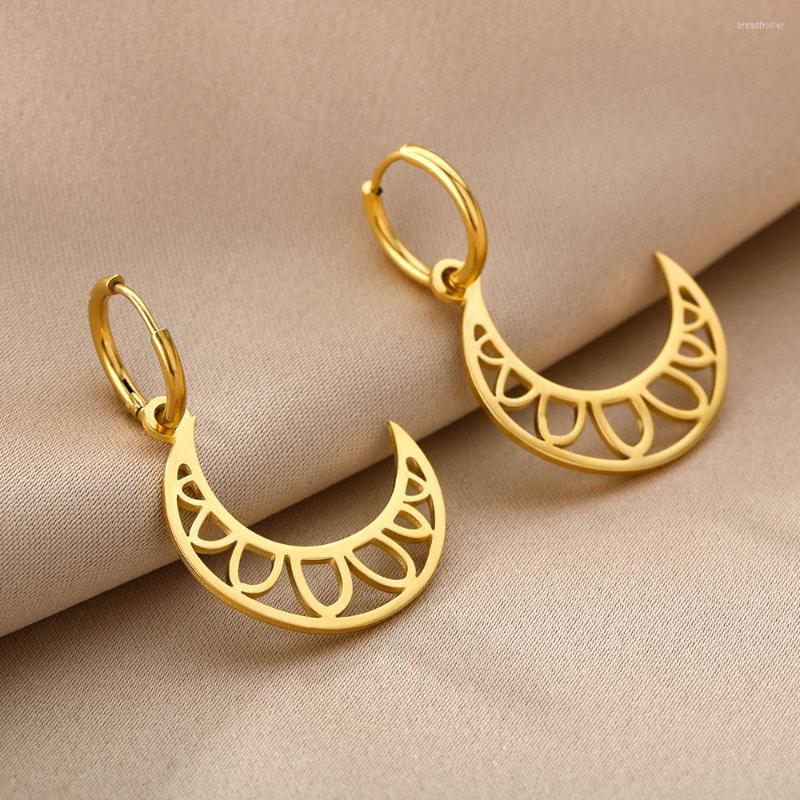 Stud Earrings Stainless Steel Moon Lotus Flower For Woman Aesthetic Pendientes Fashion Jewelry Christmas Gift
Stud Earrings Stainless Steel Moon Lotus Flower For Woman Aesthetic Pendientes Fashion Jewelry Christmas Gift
