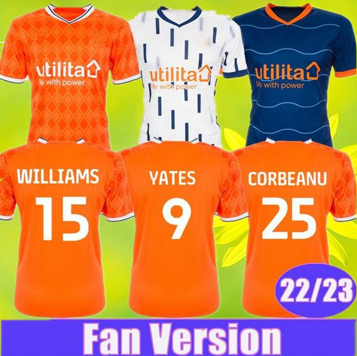 22 23 Blackpool YATES GABRIEL Mens Soccer Jerseys WILLIAMS CORBEANU PATINO Home Away 3rd Football Shirts Short Sleeve Uniforms
22 23 Blackpool YATES GABRIEL Mens Soccer Jerseys WILLIAMS CORBEANU PATINO Home Away 3rd Football Shirts Short Sleeve Uniforms