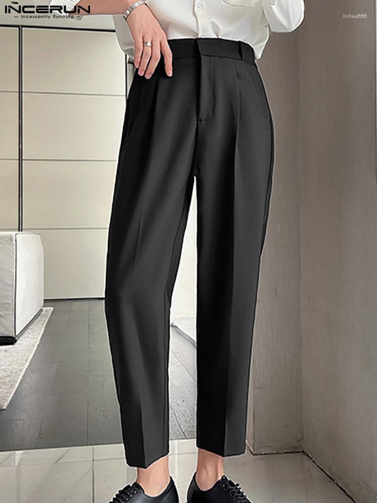 Men' Pants INCERUN 2022 Korean Style Pantalons Men' High Waist Solid Color Long Casual Simple Male Vertical Straight Trousers -5XL, Black
Men' Pants INCERUN 2022 Korean Style Pantalons Men' High Waist Solid Color Long Casual Simple Male Vertical Straight Trousers -5XL, Black