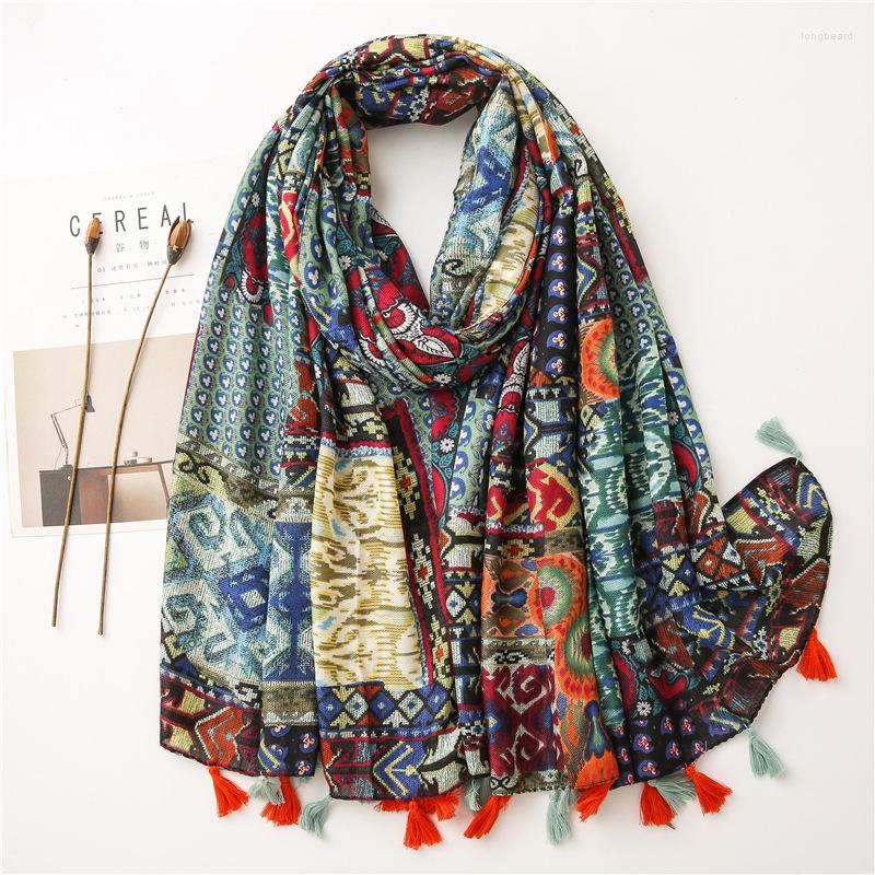 Scarves Vintage Print Women Viscose Shawl Fashion Floral Fringe Scarf Wrap Pashmina Snood Bufandas Muslim Hijab Tassel Foulard
Scarves Vintage Print Women Viscose Shawl Fashion Floral Fringe Scarf Wrap Pashmina Snood Bufandas Muslim Hijab Tassel Foulard