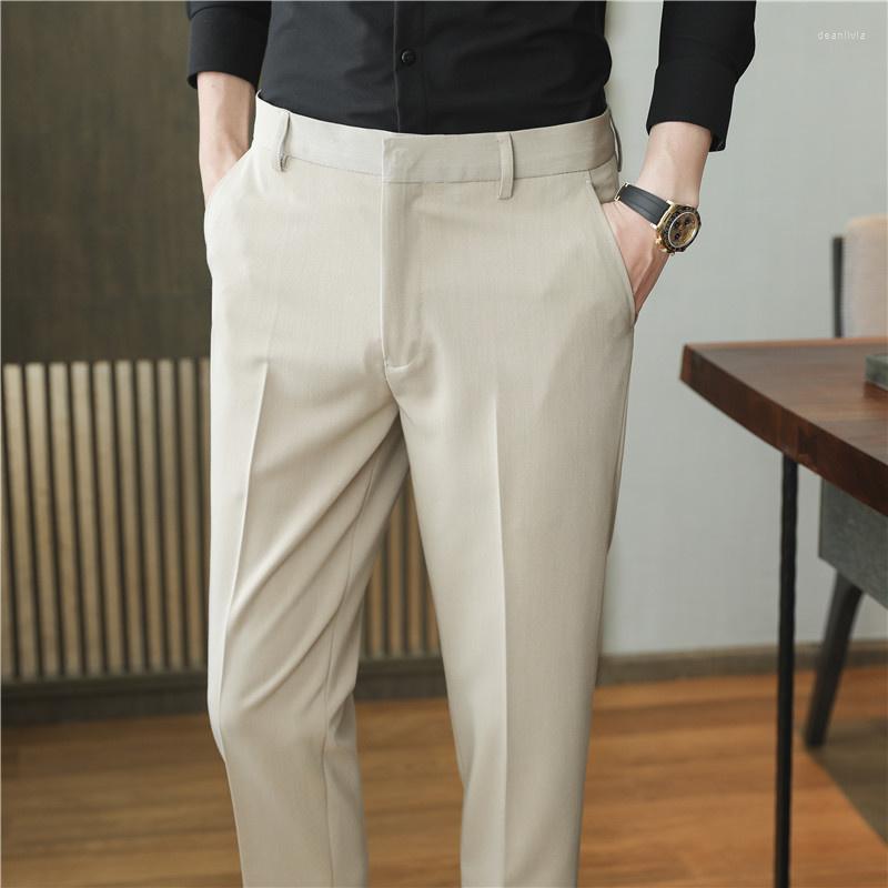 Men's Suits Summer Thin Men Trousers Korea Style Clothing Ankle Length Trouser For Male Brown White Black Suit Pants Business Formal, K281 light blue
Men's Suits Summer Thin Men Trousers Korea Style Clothing Ankle Length Trouser For Male Brown White Black Suit Pants Business Formal, K281 light blue