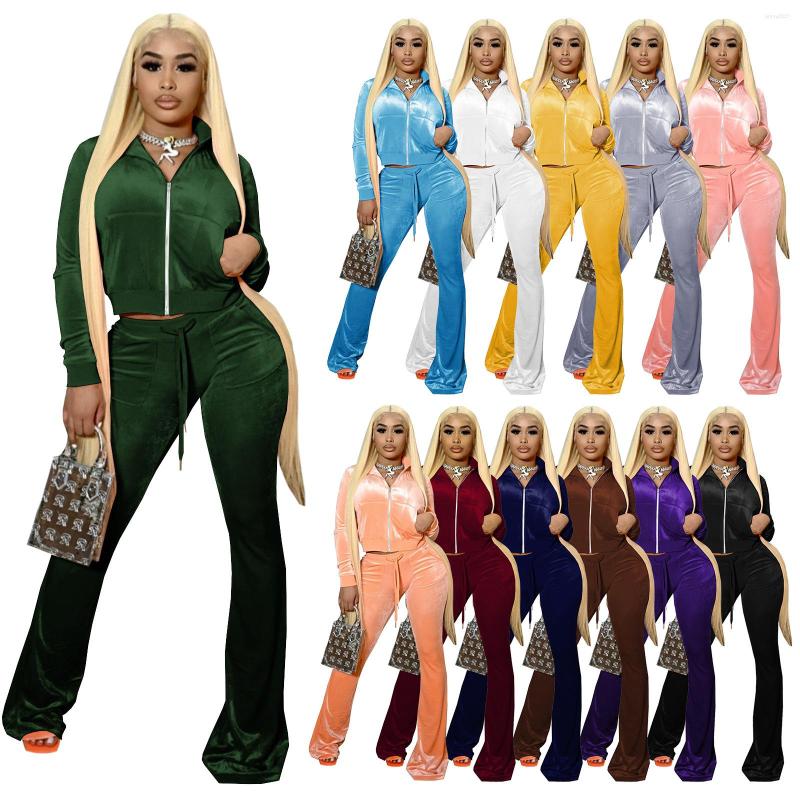 Women's Tracksuits Autumn Casual Zip Two Piece Set For Women Turn Down Collar Long Sleeve Crop Zipper Top Flare Pants Sportswear Jogging, Orange
Women's Tracksuits Autumn Casual Zip Two Piece Set For Women Turn Down Collar Long Sleeve Crop Zipper Top Flare Pants Sportswear Jogging, Orange