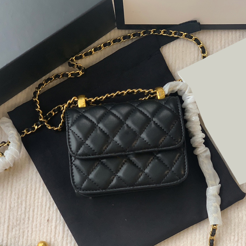 Womens Classic Mini Flap Vanity Bags With Double Little Ball Gold Metal Matelasse Chain Crossbody Shoulder Cosmetic Case Belt Fanny Pack Designer Handbags 12X9X2CM, Box
Womens Classic Mini Flap Vanity Bags With Double Little Ball Gold Metal Matelasse Chain Crossbody Shoulder Cosmetic Case Belt Fanny Pack Designer Handbags 12X9X2CM, Box