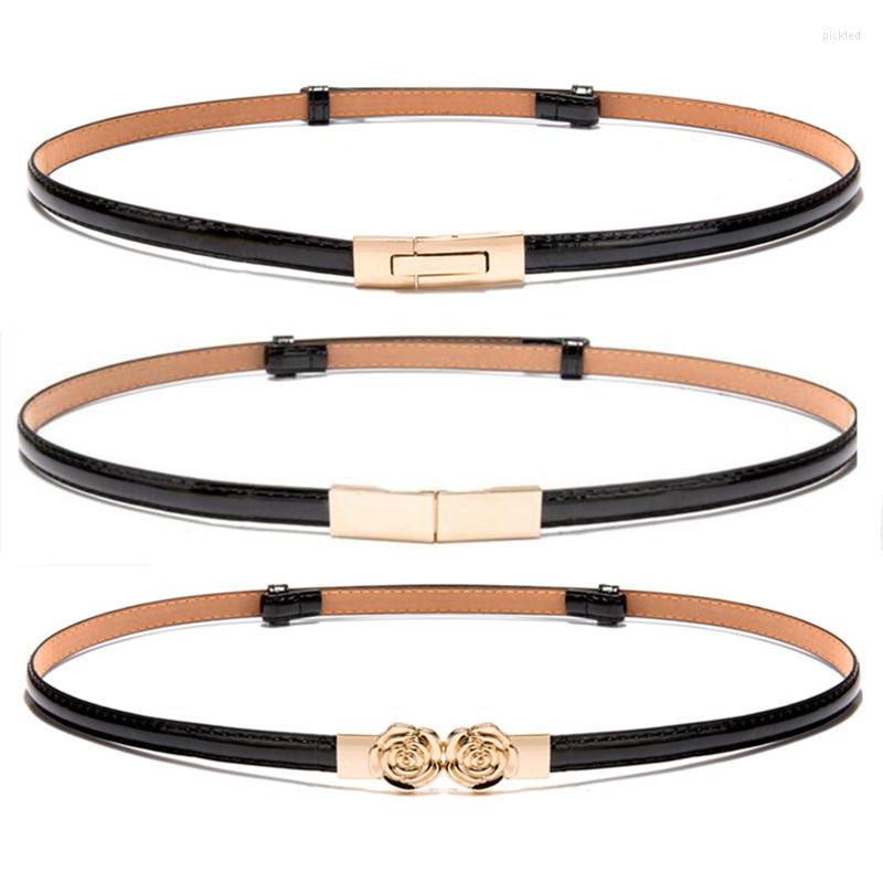 Belts Fashion Waistbands For Women Dress Thin Bright PU Belt Gold Adjustable Patent Leather Strap Lady Decorative Ceinture Femme, Black
Belts Fashion Waistbands For Women Dress Thin Bright PU Belt Gold Adjustable Patent Leather Strap Lady Decorative Ceinture Femme, Black