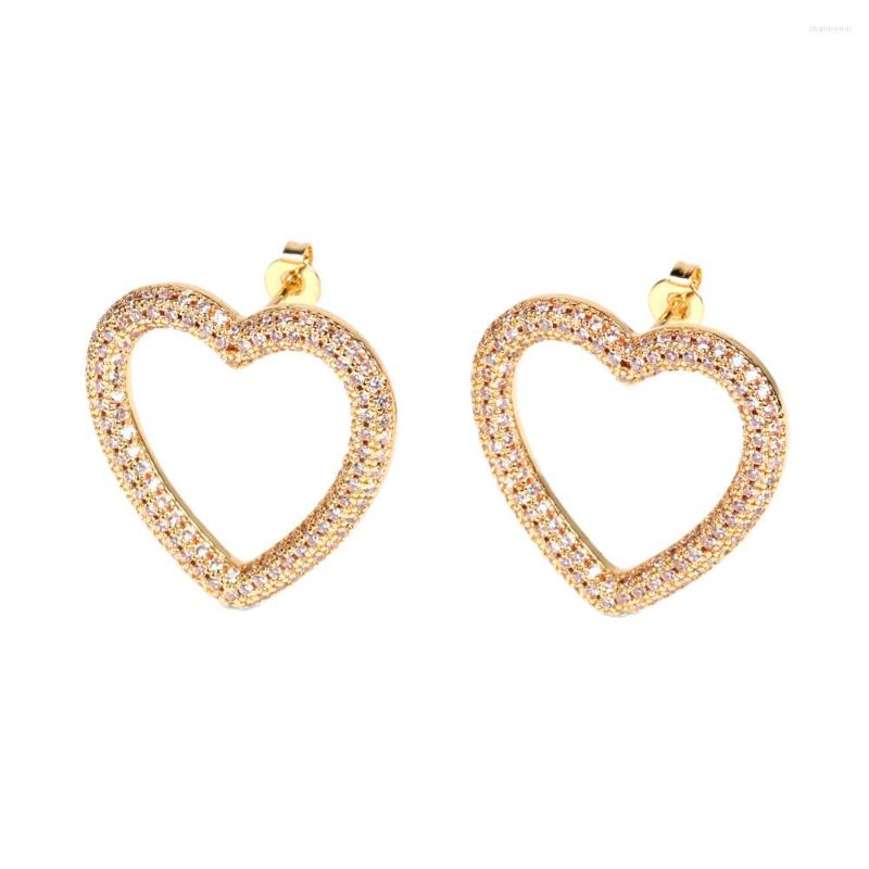 Stud Earrings EYIKA Luxury Full Zircon Hollow Big Love Heart European And American INS Women Wedding Jewelry Gold Silver Color
Stud Earrings EYIKA Luxury Full Zircon Hollow Big Love Heart European And American INS Women Wedding Jewelry Gold Silver Color