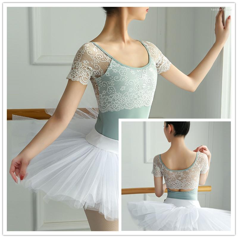 Stage Wear Ballet Leotards For Women Round Collar Lace Ballerine Femme Adult Gymnastics Costume Dance Girls, Green
Stage Wear Ballet Leotards For Women Round Collar Lace Ballerine Femme Adult Gymnastics Costume Dance Girls, Green