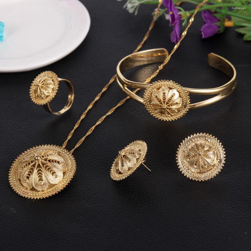 Necklace Earrings Set Bangrui Traditional Ethiopian&America&Canada&Isreal Wedding Joias Ouro Yellow Gold Filled African Bridal, Picture shown
Necklace Earrings Set Bangrui Traditional Ethiopian&America&Canada&Isreal Wedding Joias Ouro Yellow Gold Filled African Bridal, Picture shown