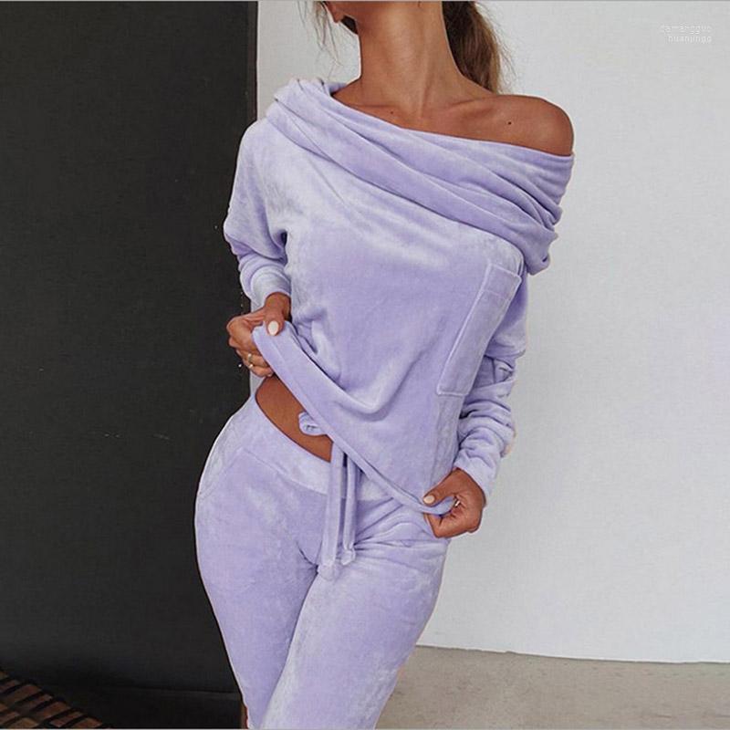 Women' Hoodies Sweatshirt Women 2 Pieces Set Tracksuit Autumn One Shoulder Suit Pants Sportswear Suede Thick Lounge Women, White
Women' Hoodies Sweatshirt Women 2 Pieces Set Tracksuit Autumn One Shoulder Suit Pants Sportswear Suede Thick Lounge Women, White