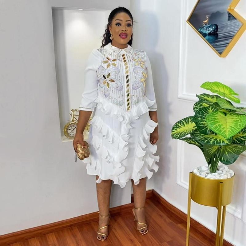 Plus Size Dresses Diamonds Ruffles Dress For Women Turn Down Collar Long Sleeve Elegant Vestidos Night Club Party Office Lady Robes 2022, Green
Plus Size Dresses Diamonds Ruffles Dress For Women Turn Down Collar Long Sleeve Elegant Vestidos Night Club Party Office Lady Robes 2022, Green