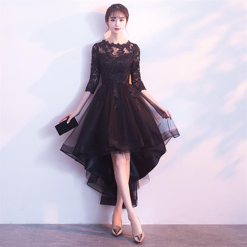 Party Dresses Banquet Prom 2021 Short Front Long Back Elegant Black Evening Half Sleeve Haute Couture296P 
Party Dresses Banquet Prom 2021 Short Front Long Back Elegant Black Evening Half Sleeve Haute Couture296P