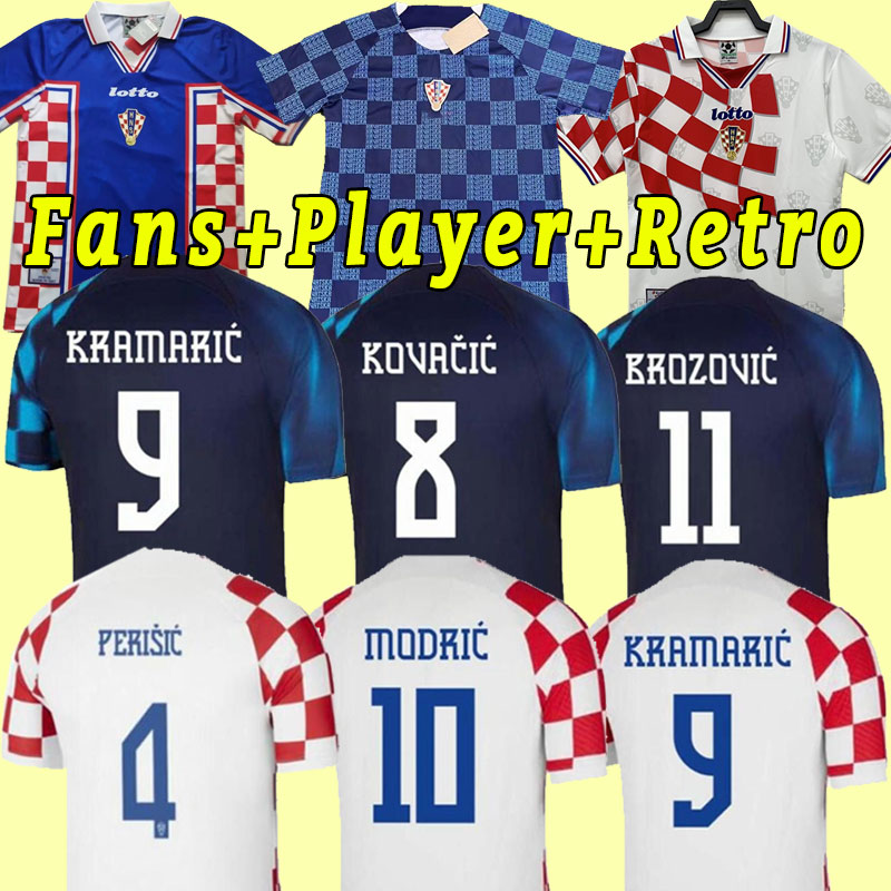 

2022 Croatia MODRIC soccer jerseys national team MANDZUKIC PERISIC KALINIC 22 23 Croazia KOVACIC Rakitic Kramaric Men Fans Player version, Home