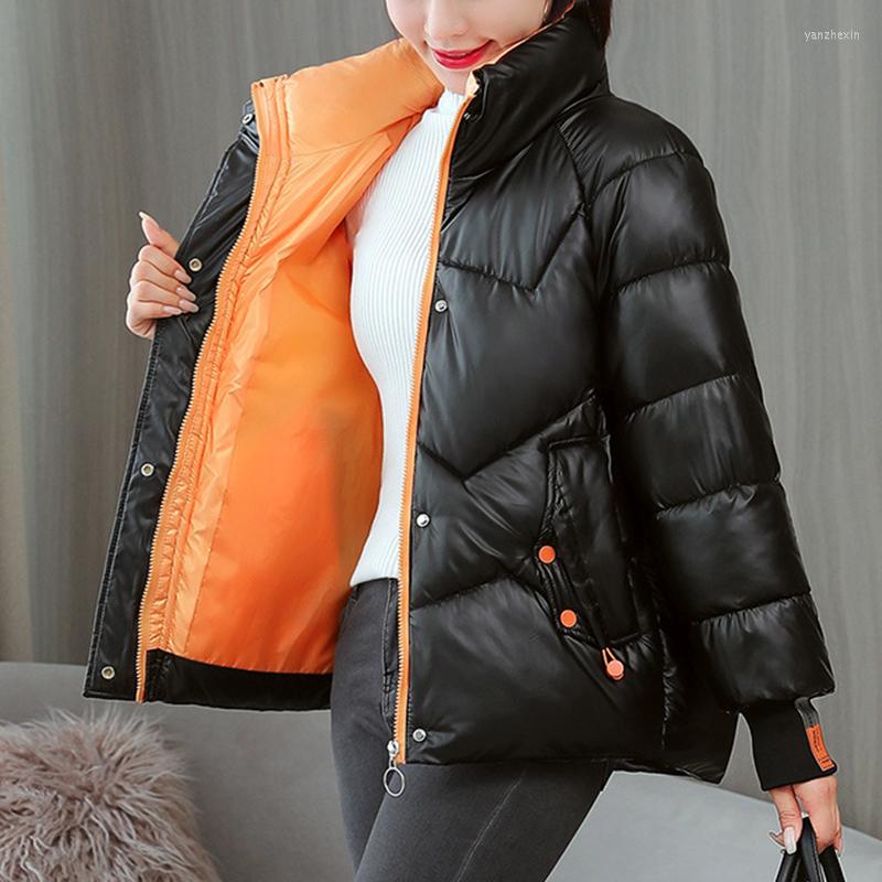 Women' Jackets Fashion Stand-Up Collar Short Coat Puffer Coats Autumn Winter Bright Face Down Cotton Padded Jacket Women Bread
Women' Jackets Fashion Stand-Up Collar Short Coat Puffer Coats Autumn Winter Bright Face Down Cotton Padded Jacket Women Bread