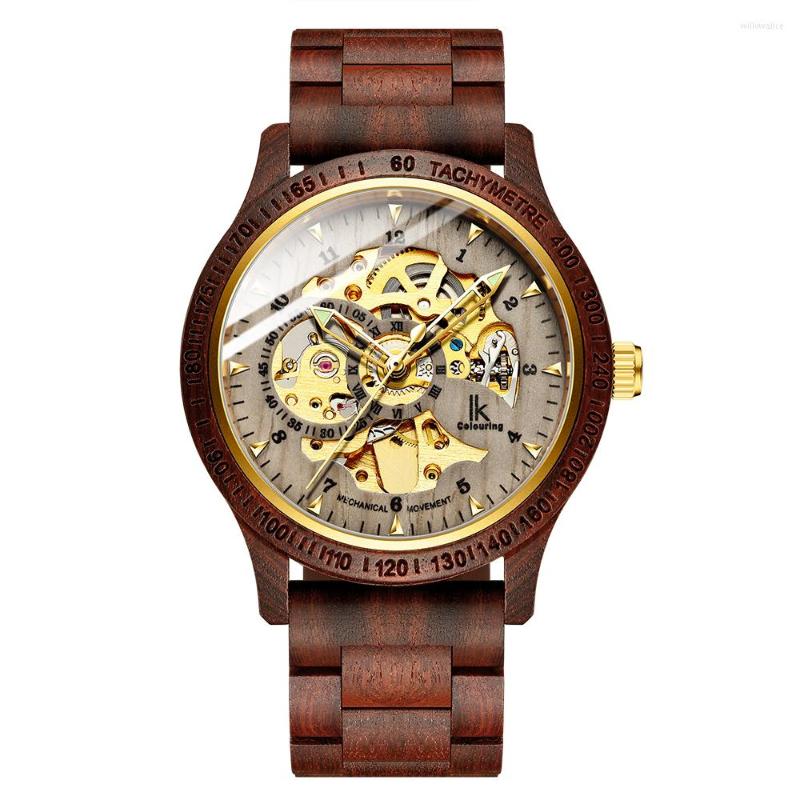 Wristwatches Reloj Hombre 2022 IK Colouring Top Brand Fashion Wood Mechanical Watch Men Gold Skeleton Automatic, F1
Wristwatches Reloj Hombre 2022 IK Colouring Top Brand Fashion Wood Mechanical Watch Men Gold Skeleton Automatic, F1